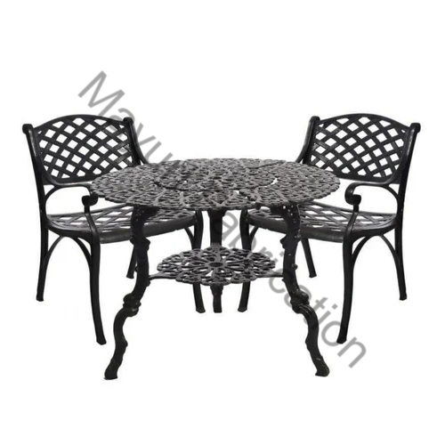 Cast Chair & Table Set | PVD -SS