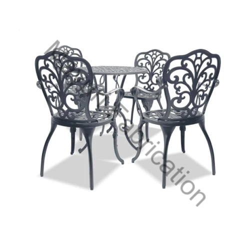 Cast Chair & Table Set | PVD -SS