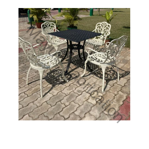 Cast Chair & Table Set | PVD -SS
