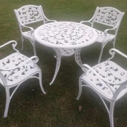 image of PVD Cast Chair & Table Set